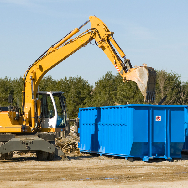 how does a residential dumpster rental service work in North Prairie